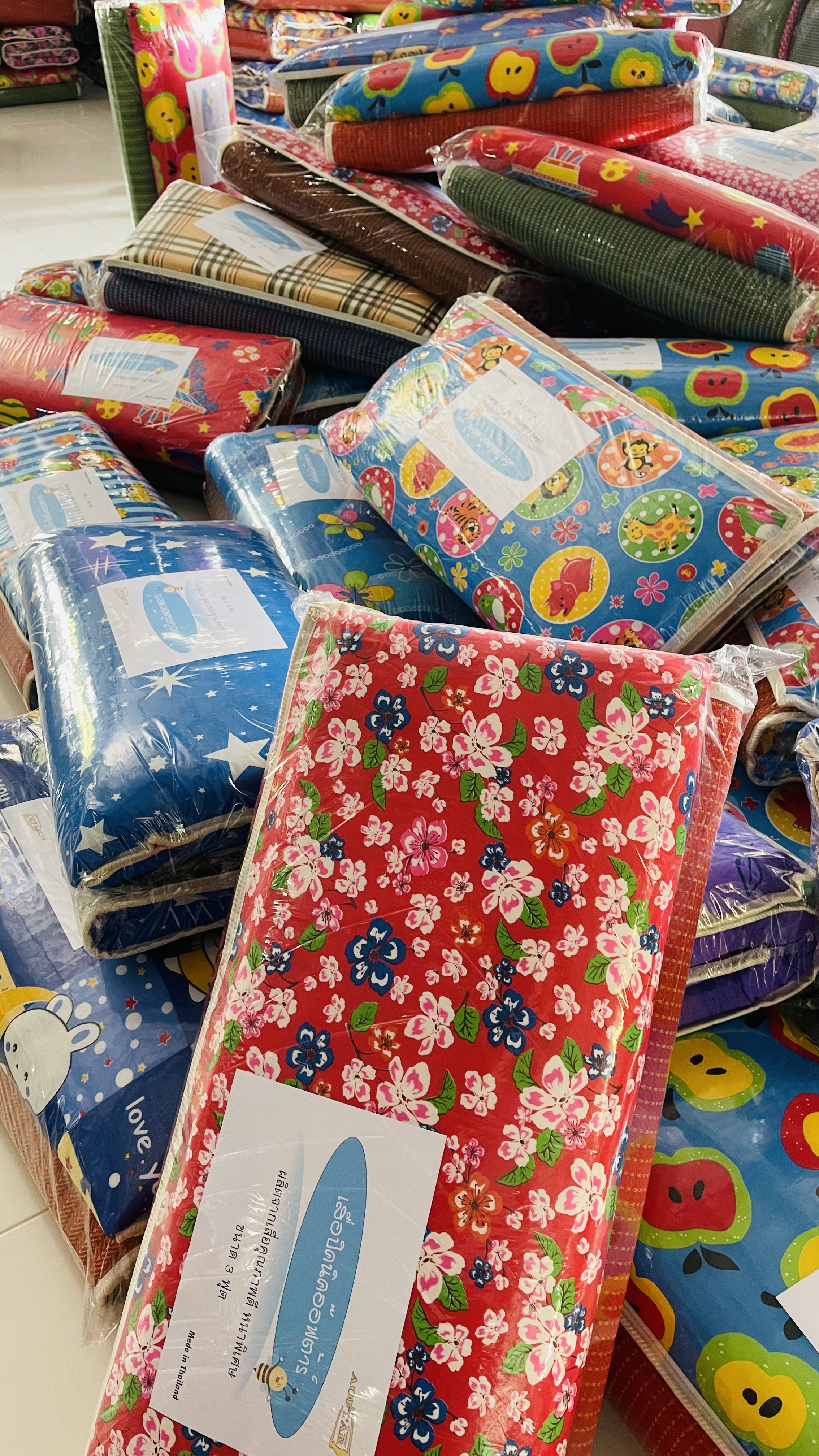 เสื่อที่นอนปิกนิกขนาด 3 ฟุต ที่นอนติดเสื่อ